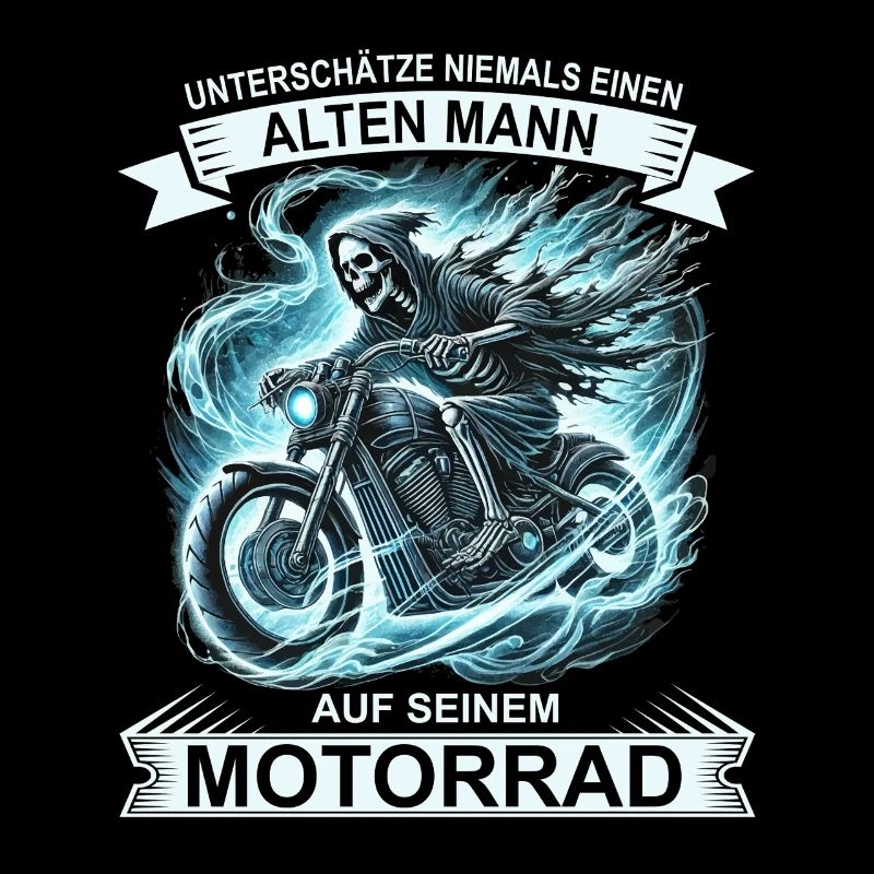 Biker Unterschätze niemals einen alten Mann 