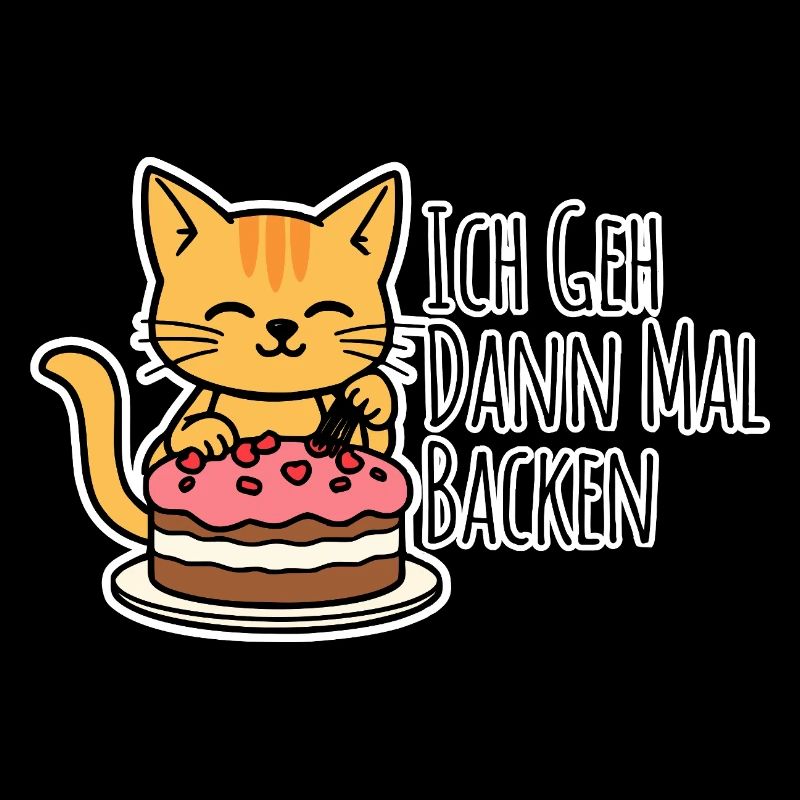 I'm going baking! The little cat bakes cakes!