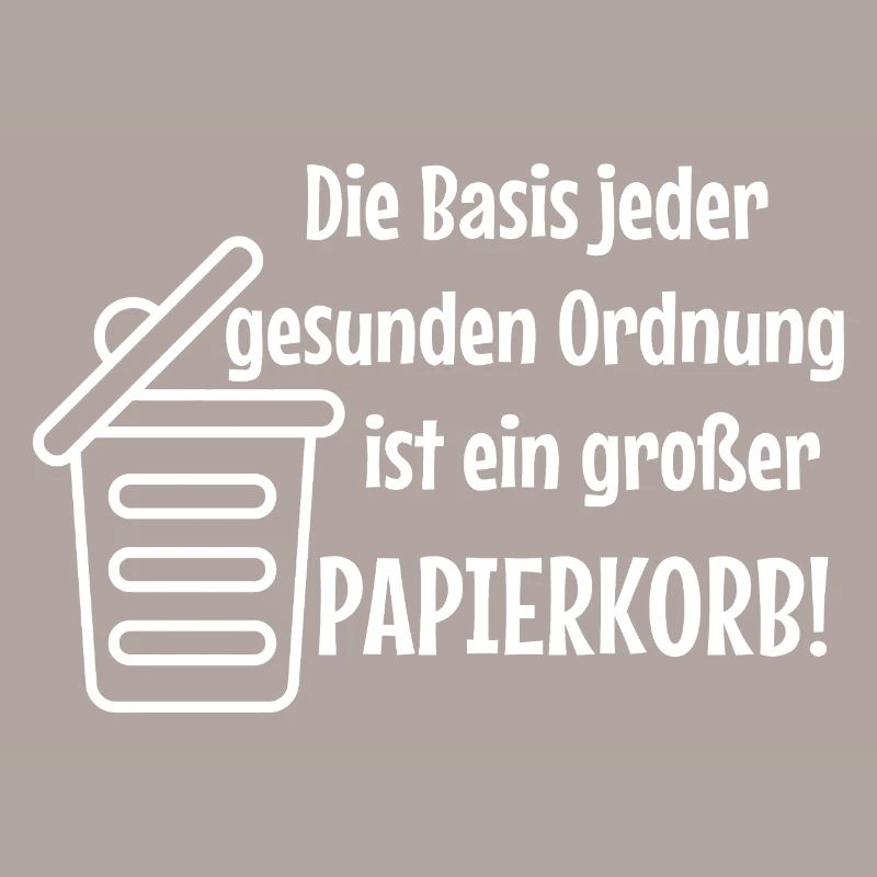 Basic Order: Large Wastepaper Bin Witzer Saying Office