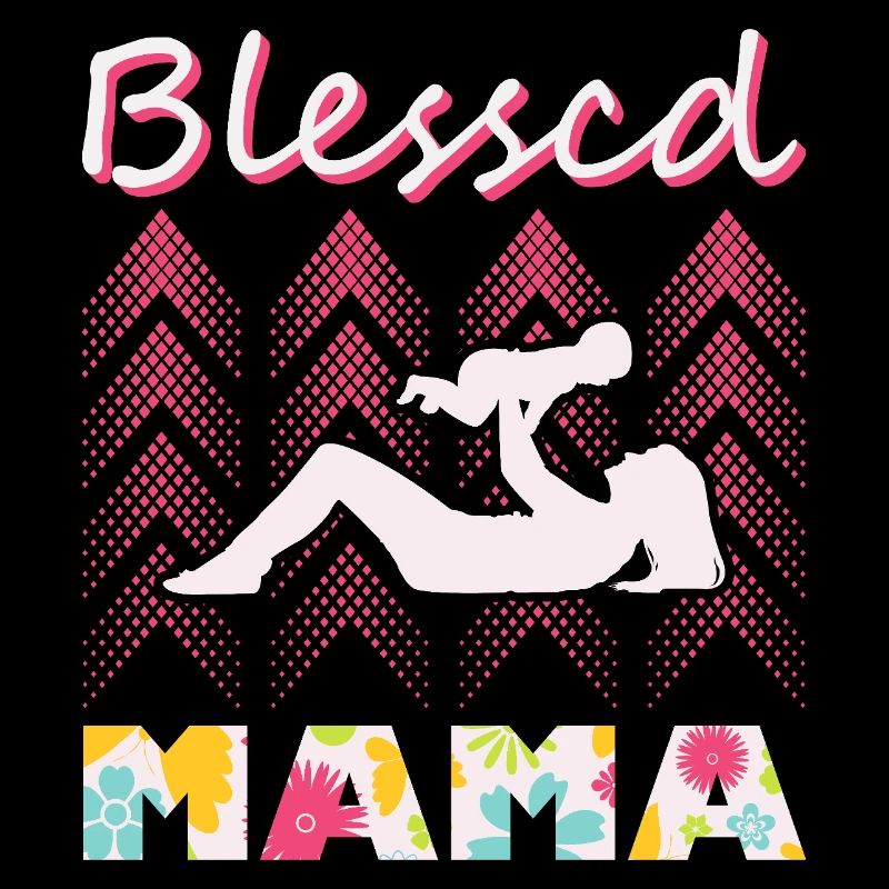 Grateful Mama Floral Flower Muttertags-Shirt