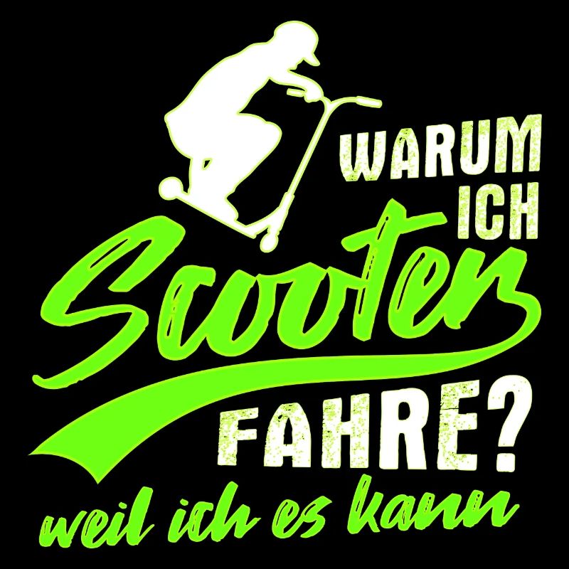 Stunt Scooter Tretroller Rollerfahrer Geschenk