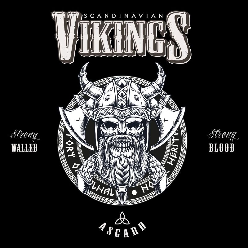 Wikinger Krieger | Wikinger Schädel Design