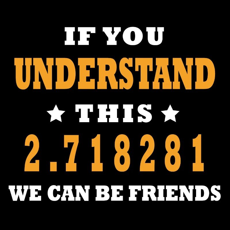 Mathematiker Eulersche Zahl Mathe Lehrer Witzig