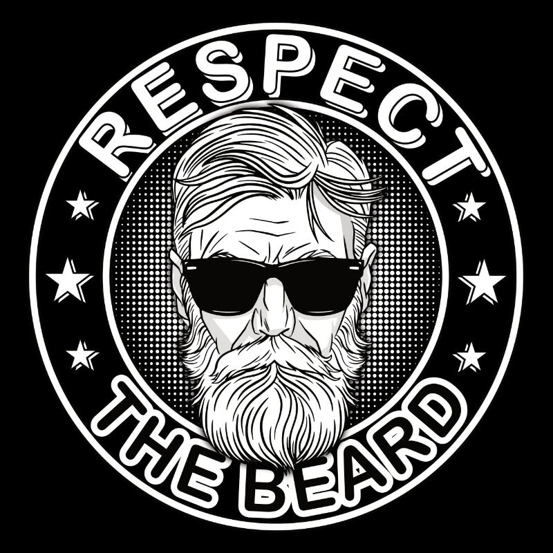 Respect the Beard 3 Days Beard Upper Lip Beard