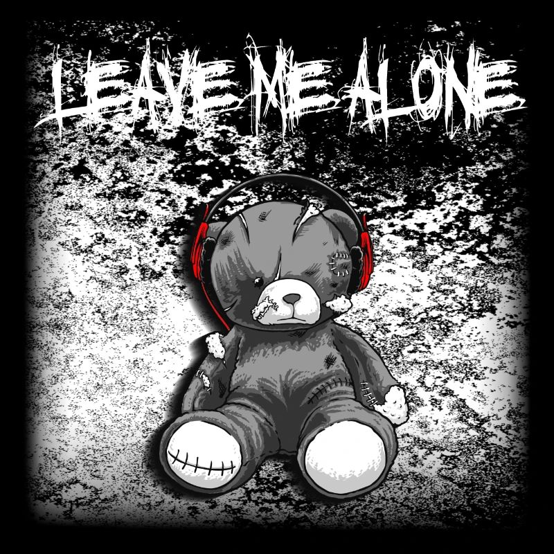 Weirdo Emo Bear Leave Me Alone