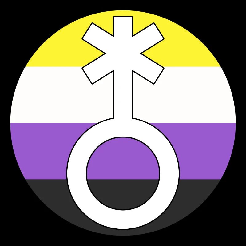 Symbol Nonbinary Non-Binary Nonbinary Gender