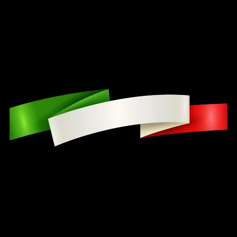 Bande avec drapeau italien design