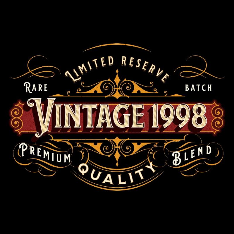 Vintage 1998 Premium Design Geschenkidee