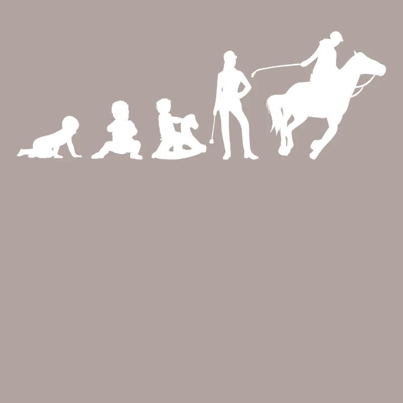 Evolution Das Leben ist besser mit Pferdedesign