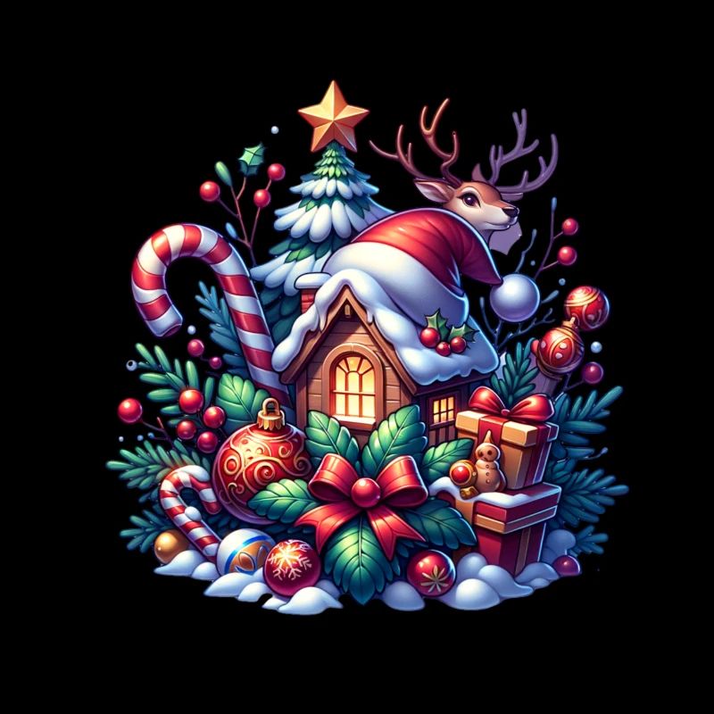 Cabane de neige de Noël