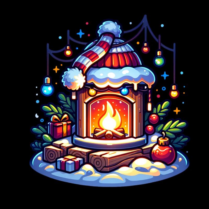 Cheminée de Noël Moche Noël
