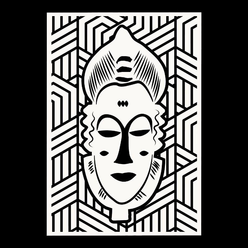 Elfenbeinküste - Baoulé Maske