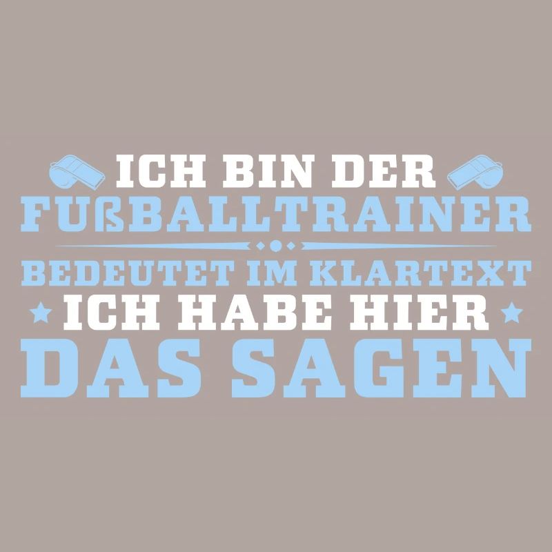 Fußballtrainer hat das Sagen