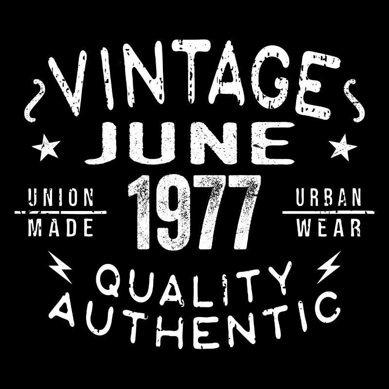 1977 Juni 1977 Jahrestag Juni 1977 Juni Geburtstag