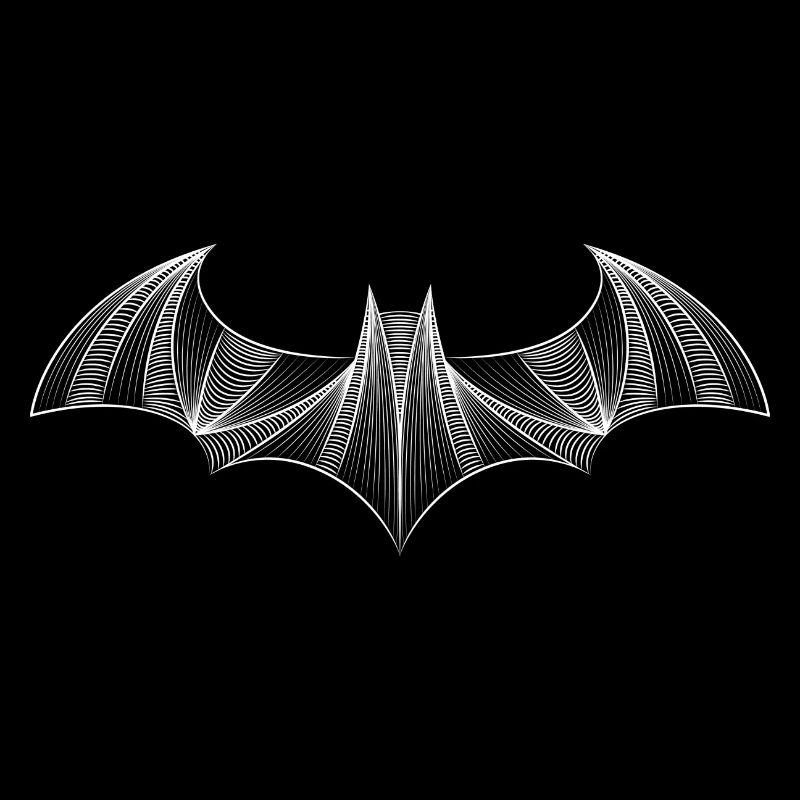 Batman Logo 'Drawing' Tee shirt Femme