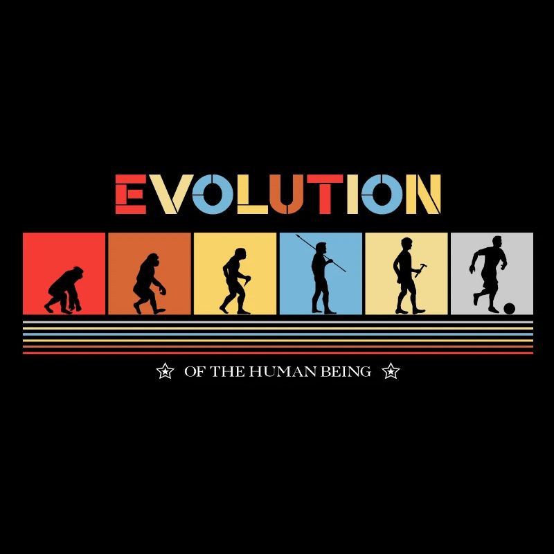 Evolution Of The Human Being To Soccer Player