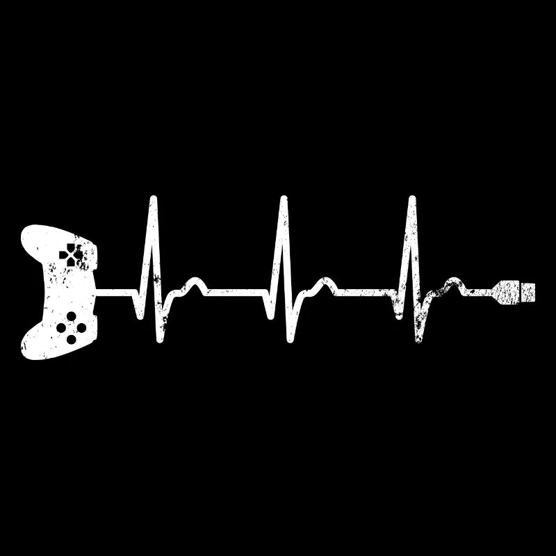 EKG - Herzkurve - Puls - Gamer - Controller