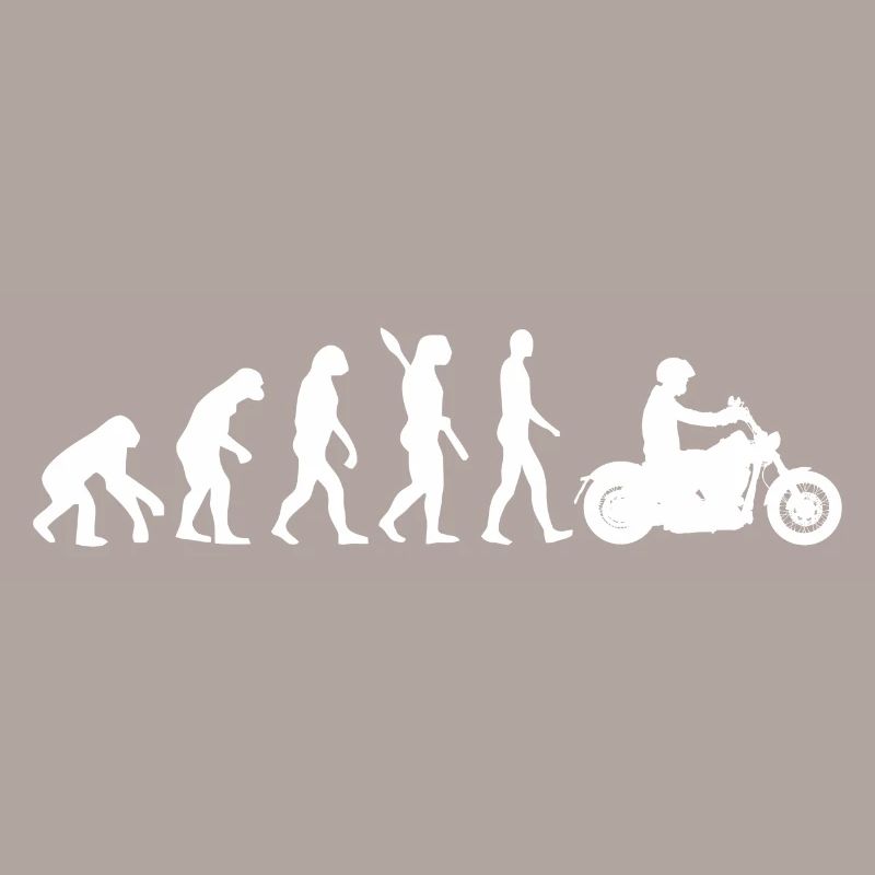 Motorrad Evolution Grafik