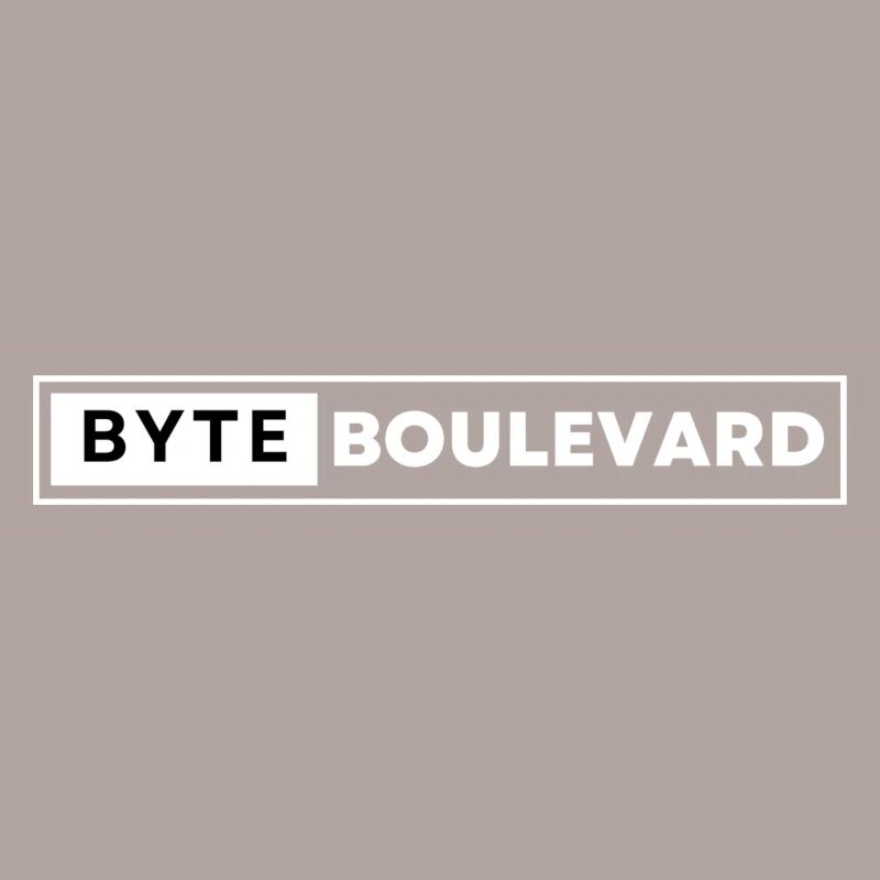 Logo blanc du boulevard Byte
