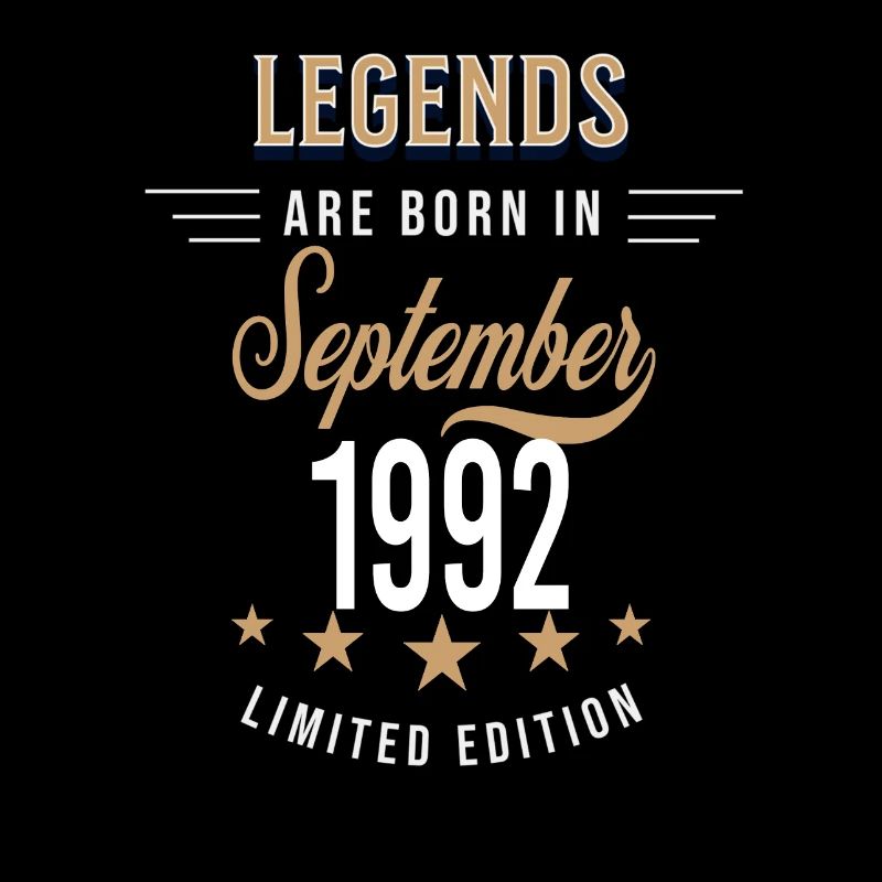 Legends are born in September 1992