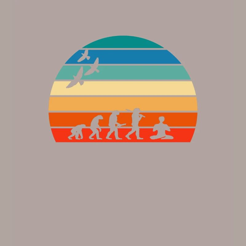retro vintage sunset evolution MEDITATION