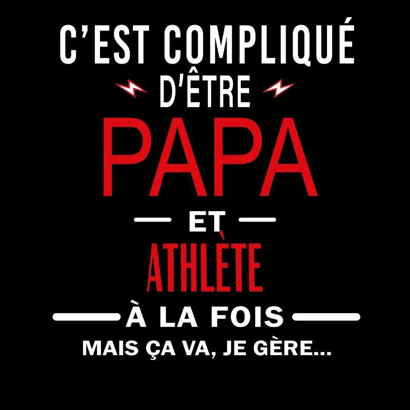 papa Et ATHLÈTE cadeau citation