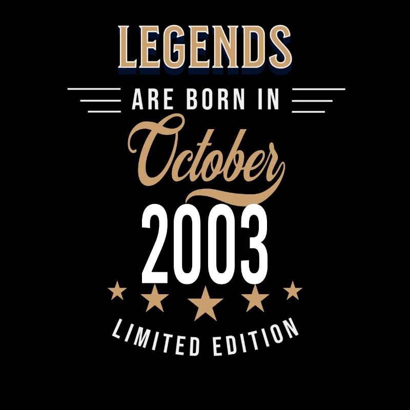 Legends are born in October 2003