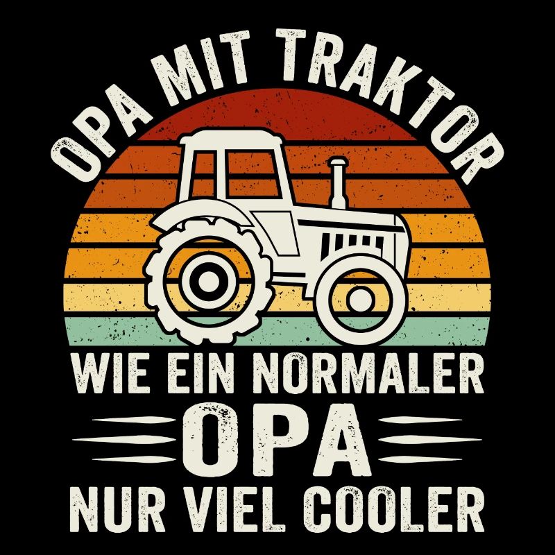 opa mit traktor geschenk für großvater bauer