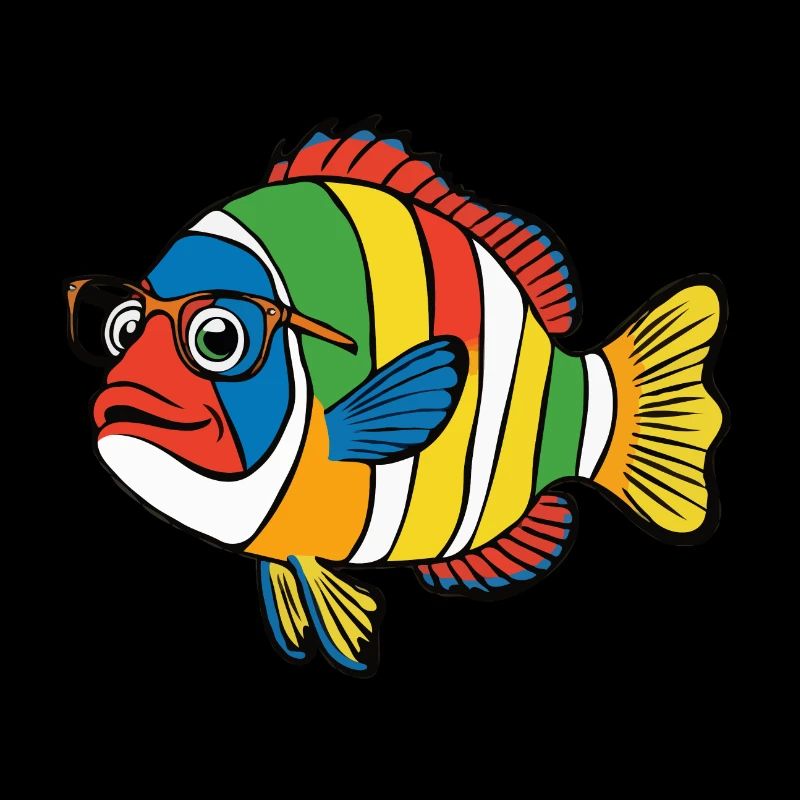 Fisch Bunte Nemo Brille Schwimmen