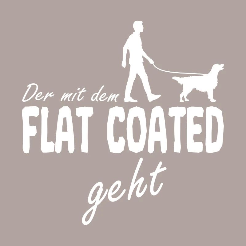 Flat Coated Retriever qui va avec sort