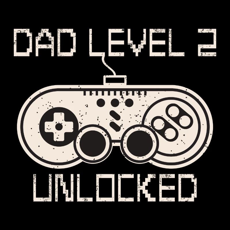 Dad Level 2 Unlocked Papa von Zwei Kinder