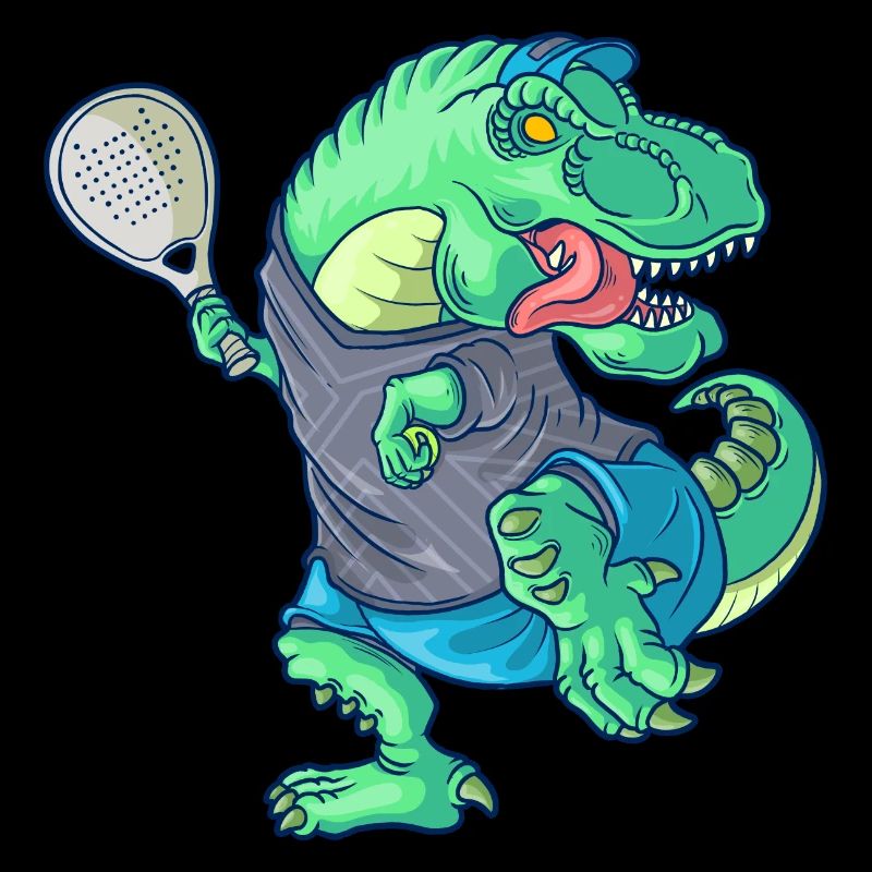 Padel Saurus Dinosaurier T Rex Padelista