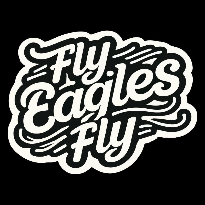 Fly Eagles Fly Bold d’équipe Design pour le sport