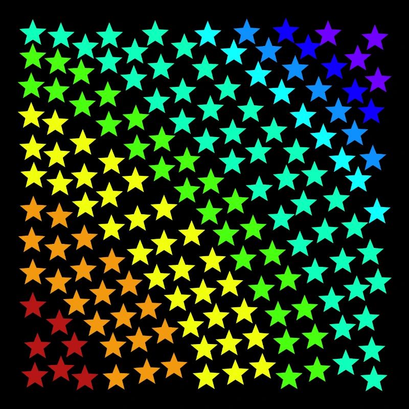 Regenbogen Stern Sterne bunt Geschenkidee Muster