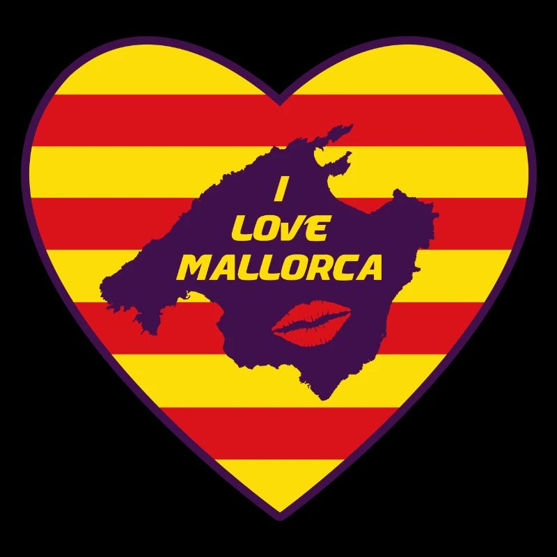 I Love Mallorca in den Farben der Islas Baleares