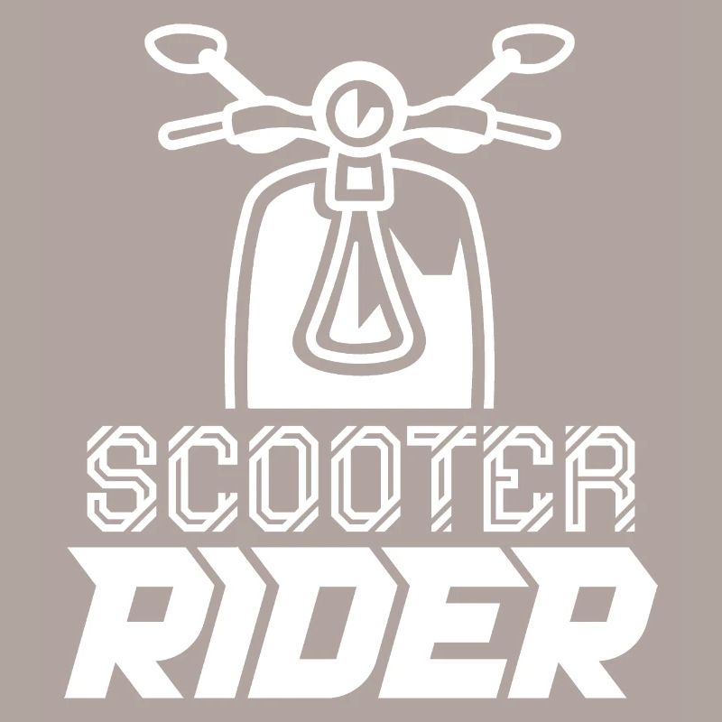 Rollerfahrer Fahren Motorroller Roller Moped