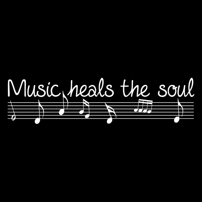 Music quotes with musical notes design