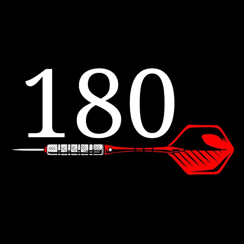 Perfect Score Darts Tee - "180" Maximaler Wurf