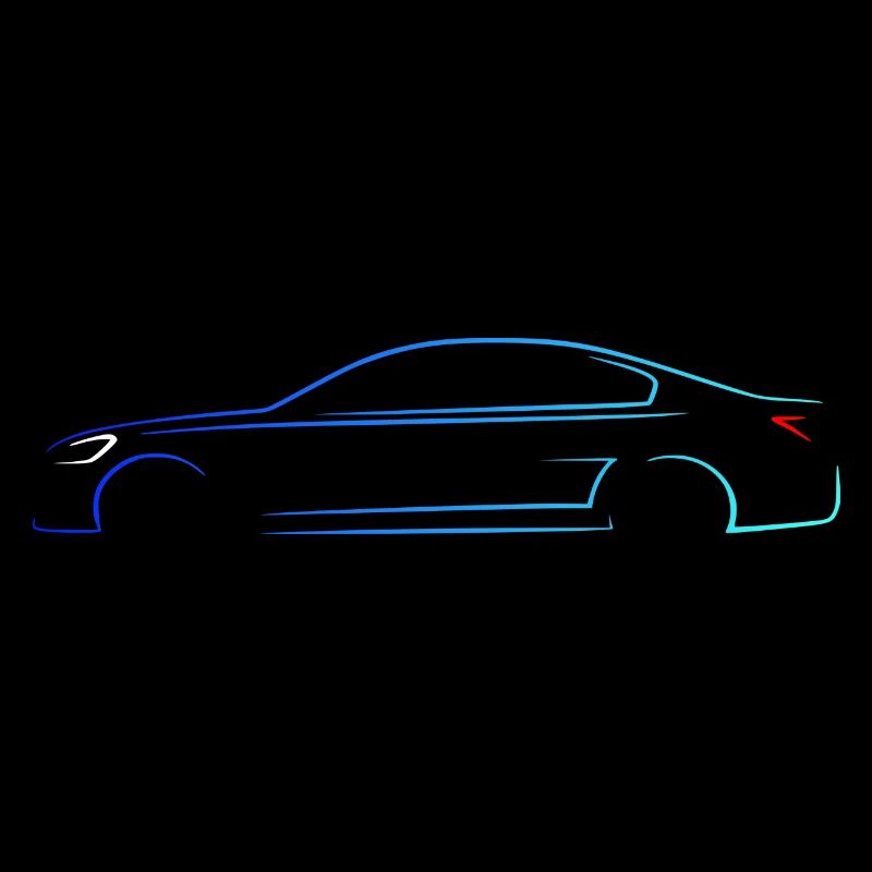 Auto Silhouette Sportwagen Design