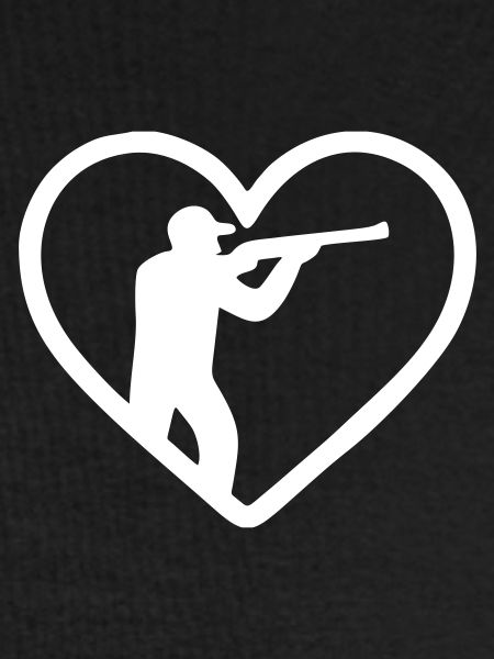 Herz-Jagd – Jäger-Silhouetten-Design