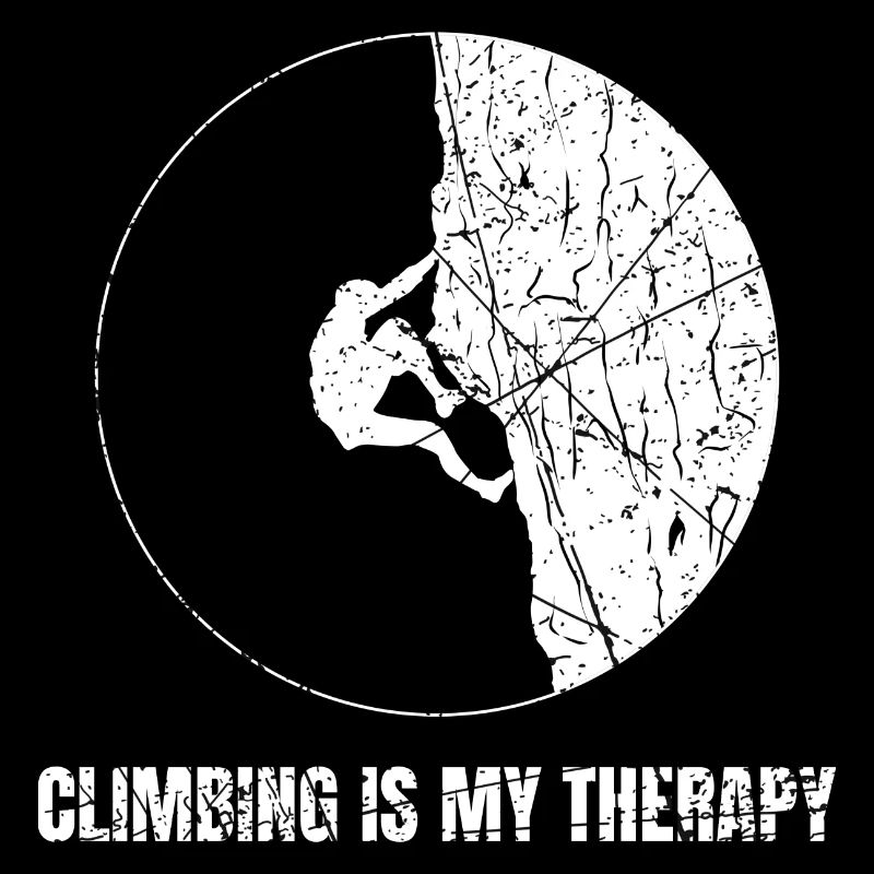 Climbing Is My Therapy Boulderer Climber