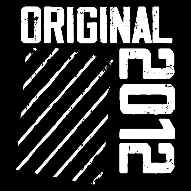Original 2012 12e Anniversaire Cadeau Retro