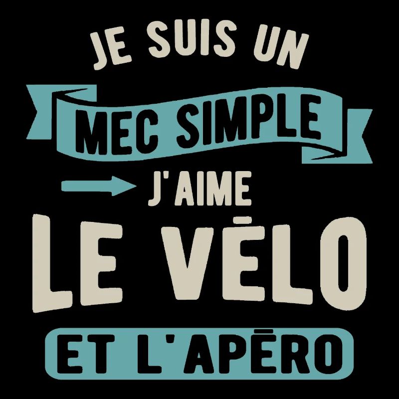 Un mec simple, vélo et apéro
