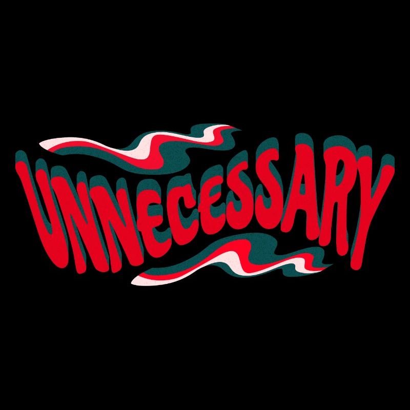 Retro Unnötig Statement Text