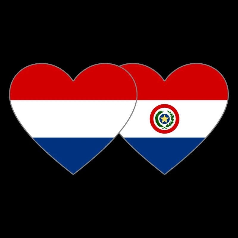 Drapeau du cœur du Paraguay