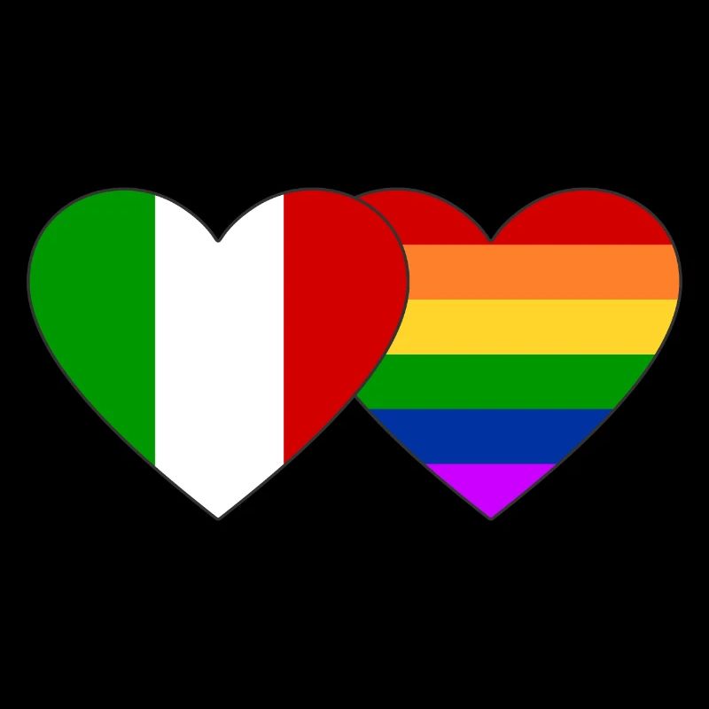 Drapeau arc-en-ciel de l’Italie
