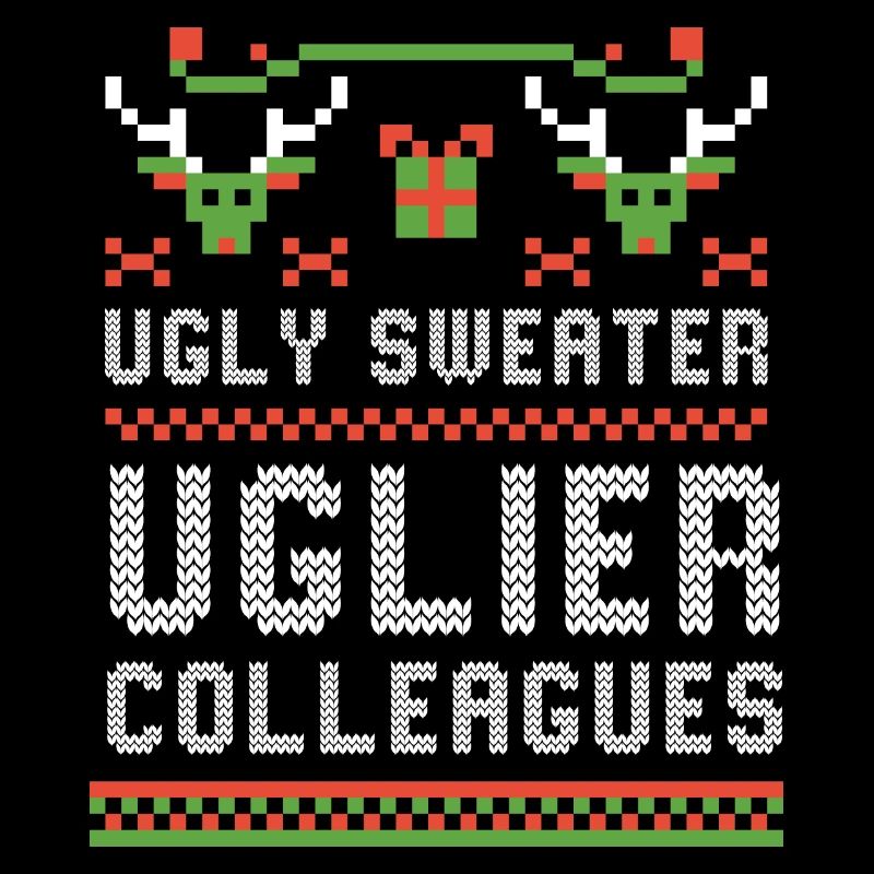 Pull moche Collègues moches Bureau de Noël