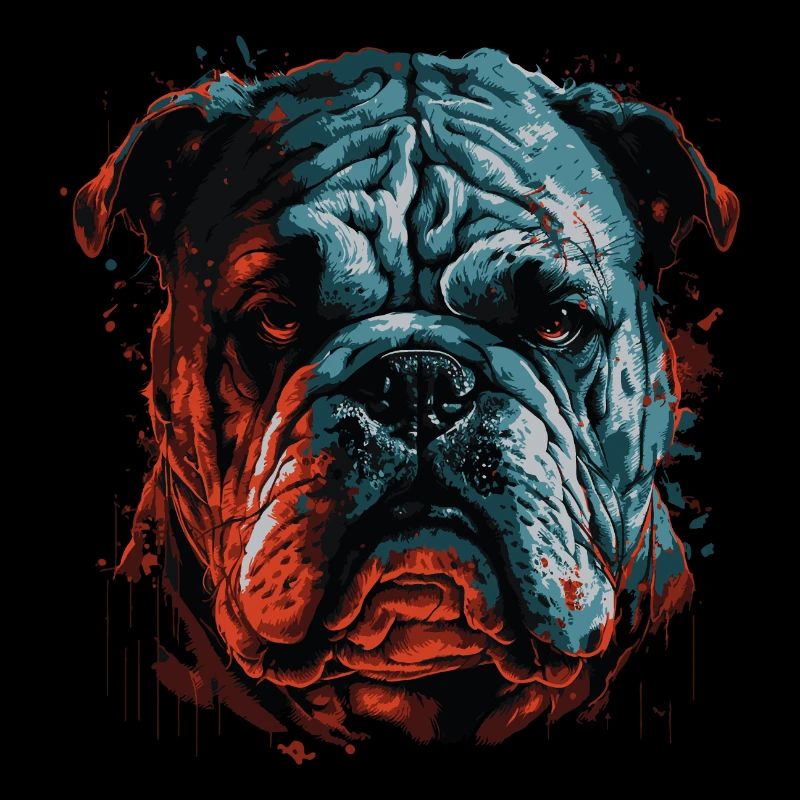 Grumpy English Bulldog