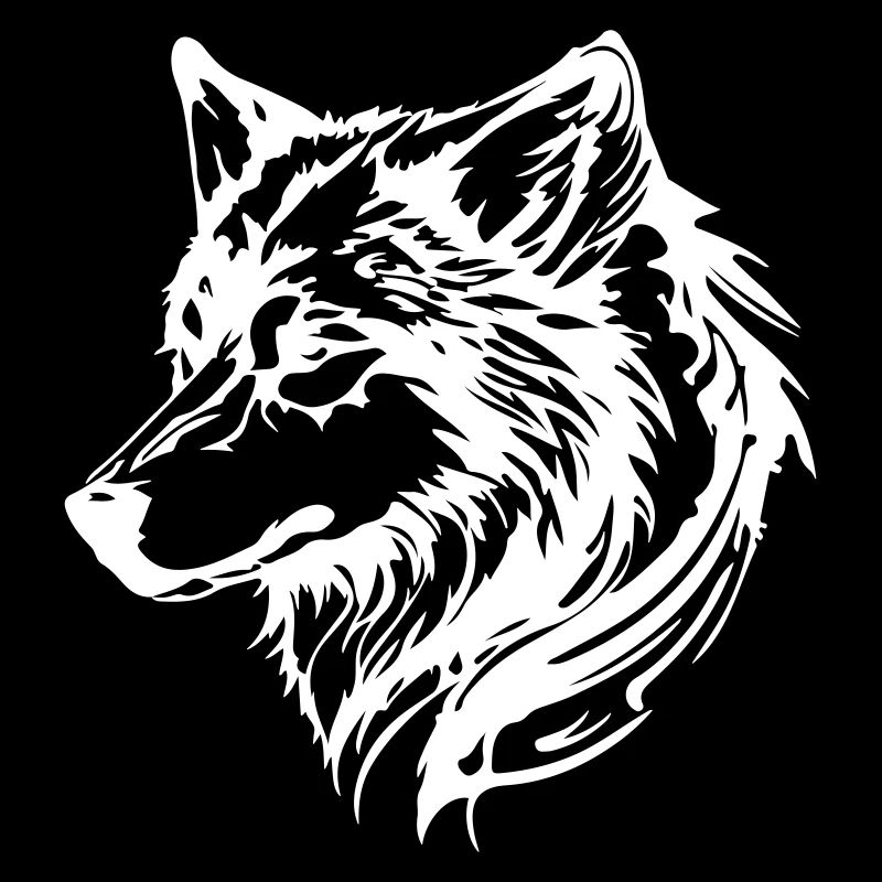 Wolf Kopf Tier