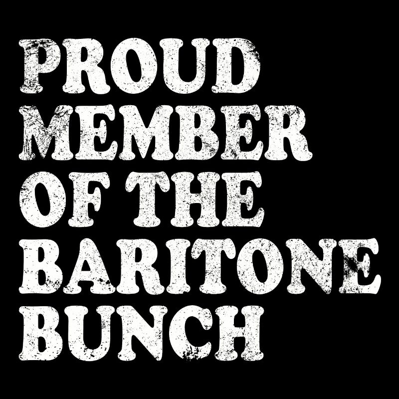 Fier membre du groupe de barytons - blanc